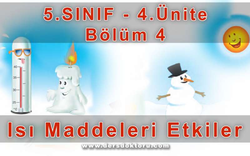 Bölüm 4: Isı Maddeleri Etkiler (Genleşme ve Büzülme) Ders Notu