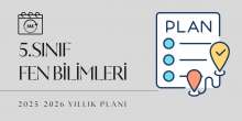 2025-2026 Maarif Modeli 5.Sınıf Fen Bilimleri Yıllık Planı İndir