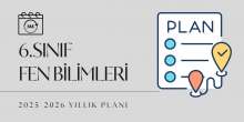 2025-2026 Maarif Modeli 6.Sınıf Fen Bilimleri Yıllık Planı İndir